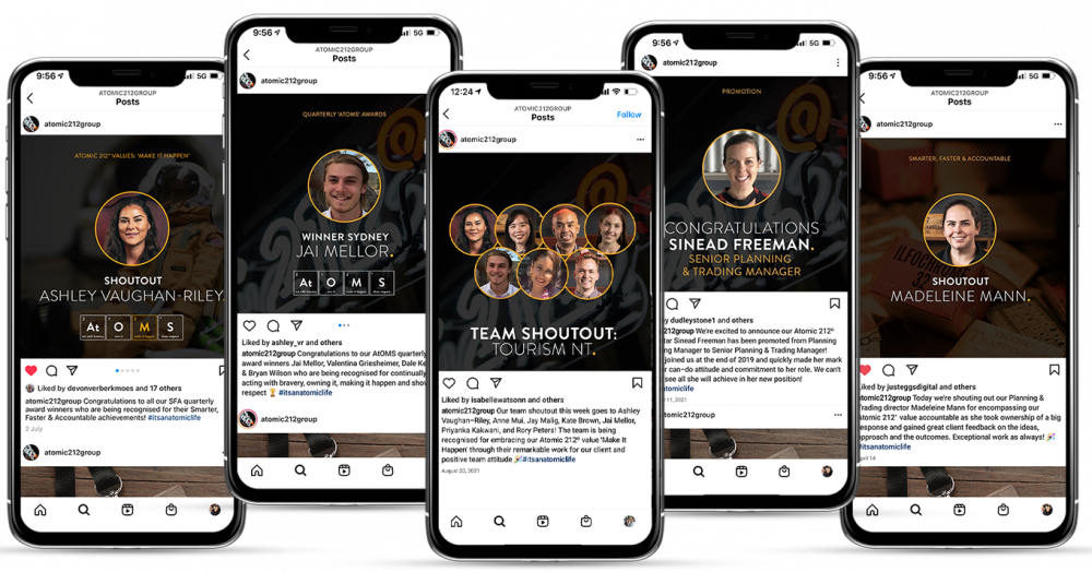 Atomic 212° Instagram Posts