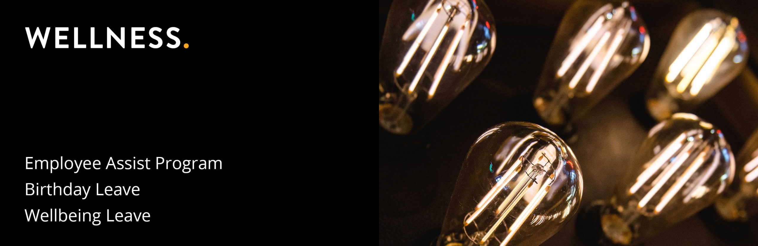 Wellness: Employee Assist Program, Birthday Leave, Wellbeing Leave