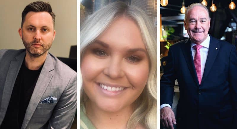 Daniel O'Connor, Katherine Pochroj and Barry O'Brien